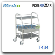 Stahl medizinische Instrument Trolley heiß T434